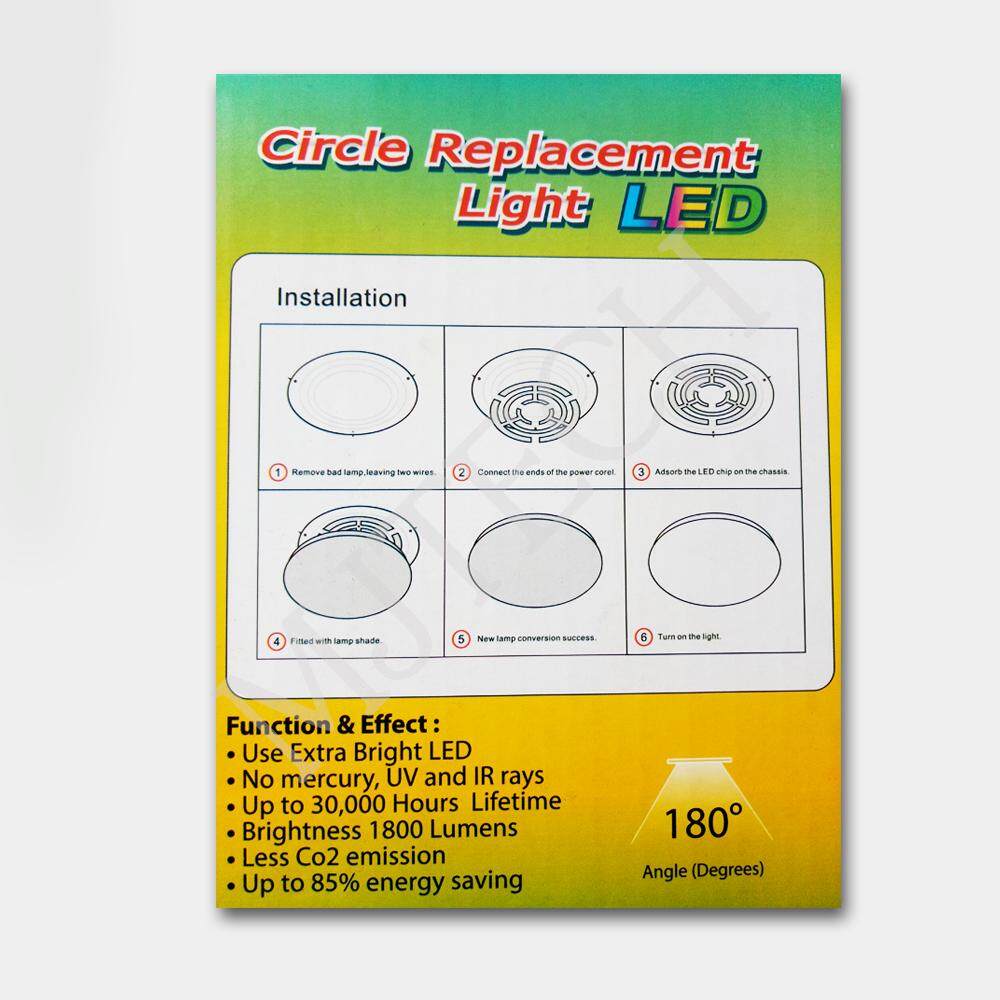 Biobulb หลอดไฟLEDใส้ซาลาเปา 18 วัตต์ รุ่น Bio-CRL-18W แสง WarmWhite