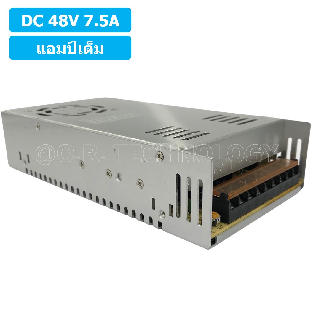 (1ชิ้น) S-350-48 48VDC 7.5A สวิตชิ่งเพาเวอร์ซัพพลาย แหล่งจ่ายไฟ ตัวแปลงไฟ Switching Power Supply แอมเต็ม DC 48V