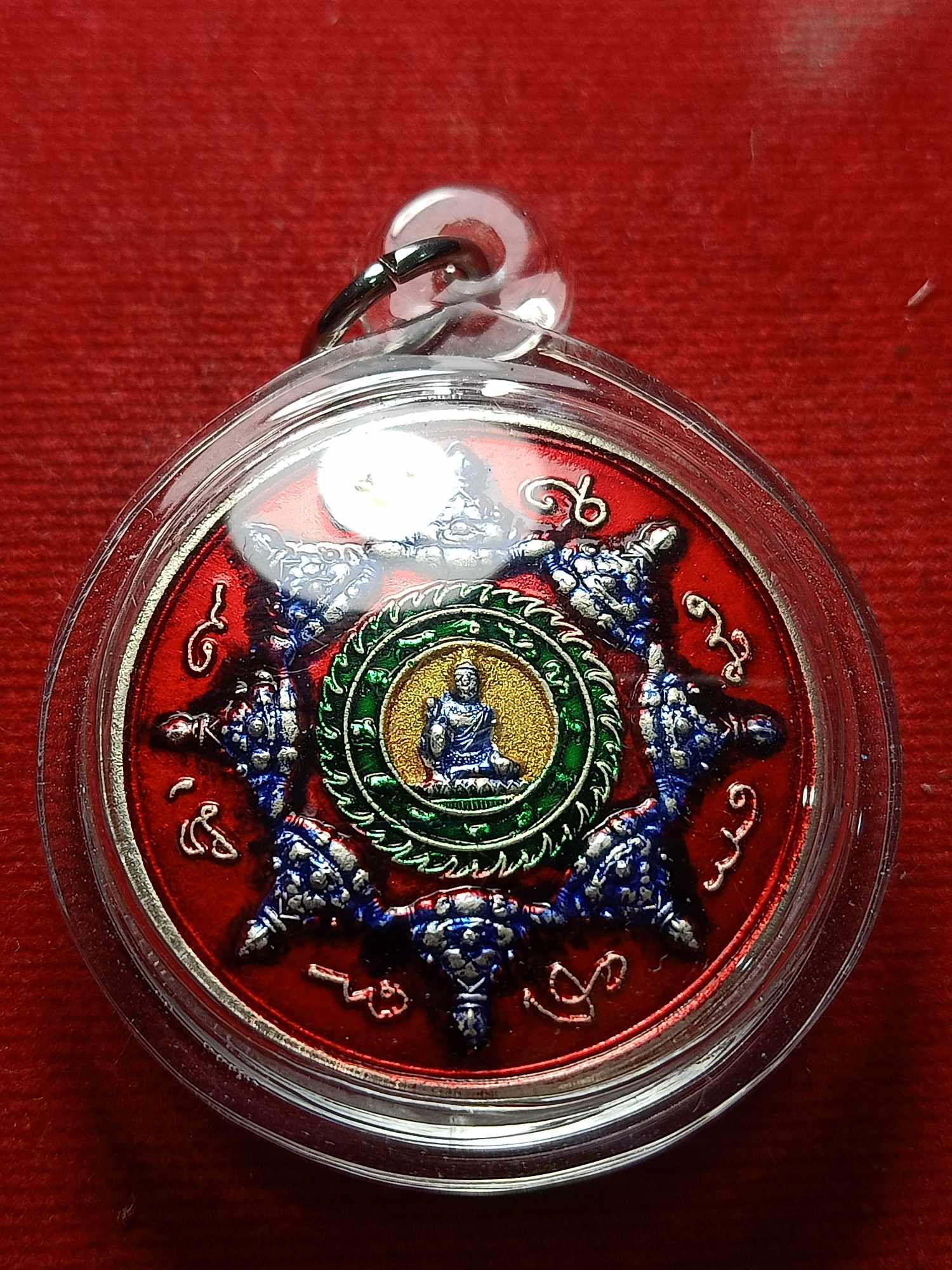 เหรียญจตุคาม ลงยา ไม่ทราบที่ (SKU-04359)