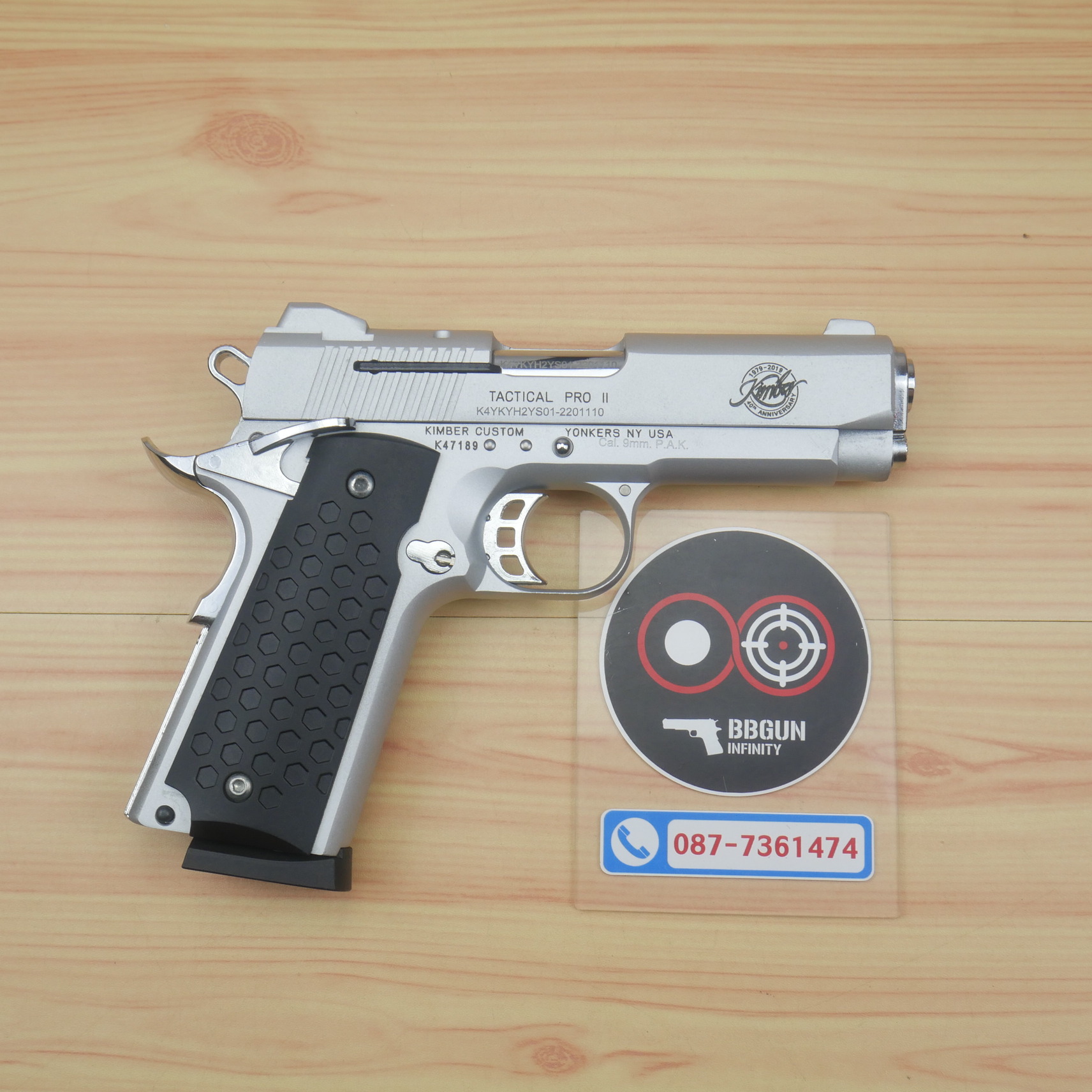 แบลงค์กัน KUZEY 911SX Kimber 4 นิ้ว สีเงินด้าน Blank Gun