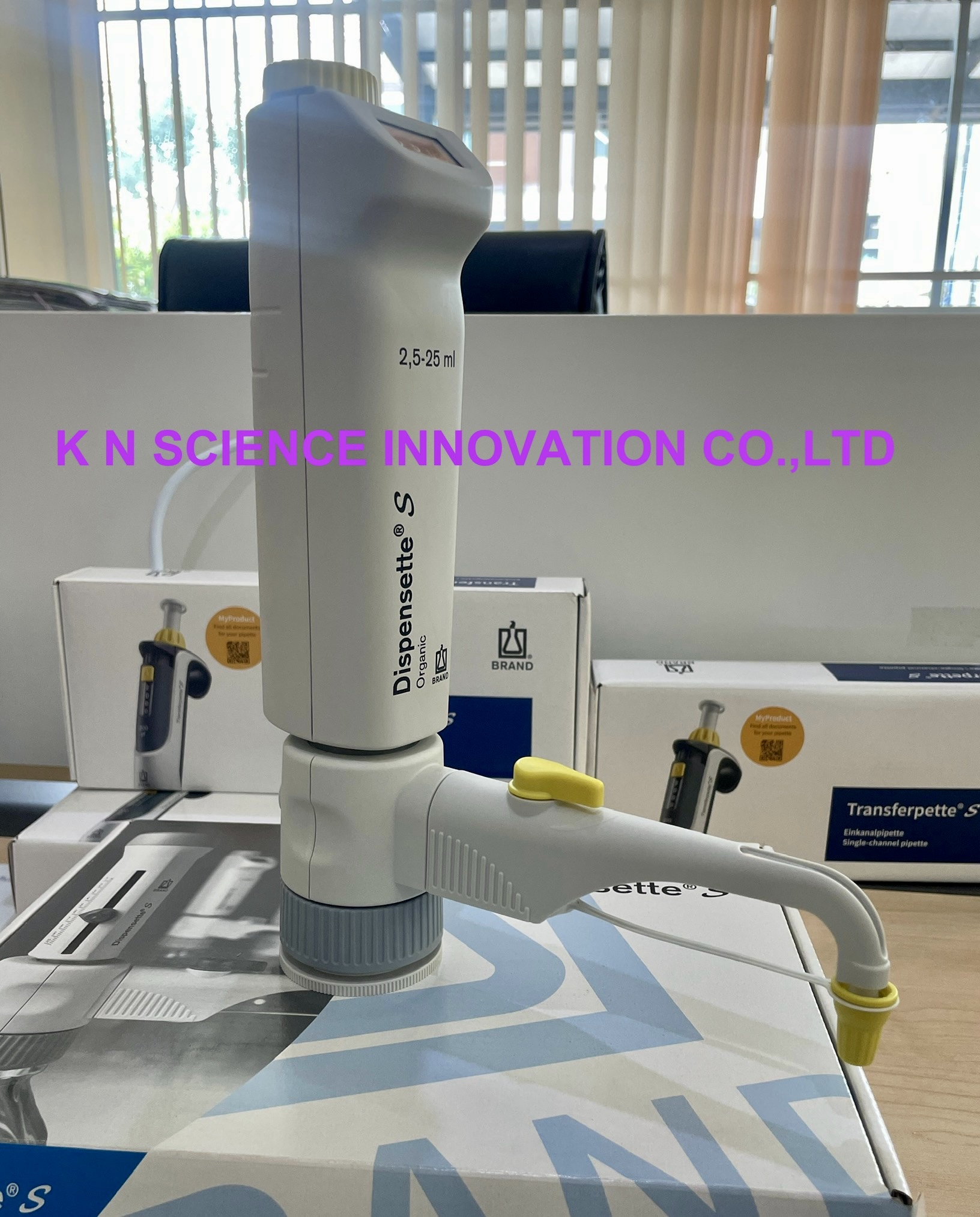 เครื่องดูดจ่ายของเหลว (Bottle-top Dispenser),Dispensette® S Organic, digital,With recirculation valve,ยี่ห้อ BRAND™ 46303