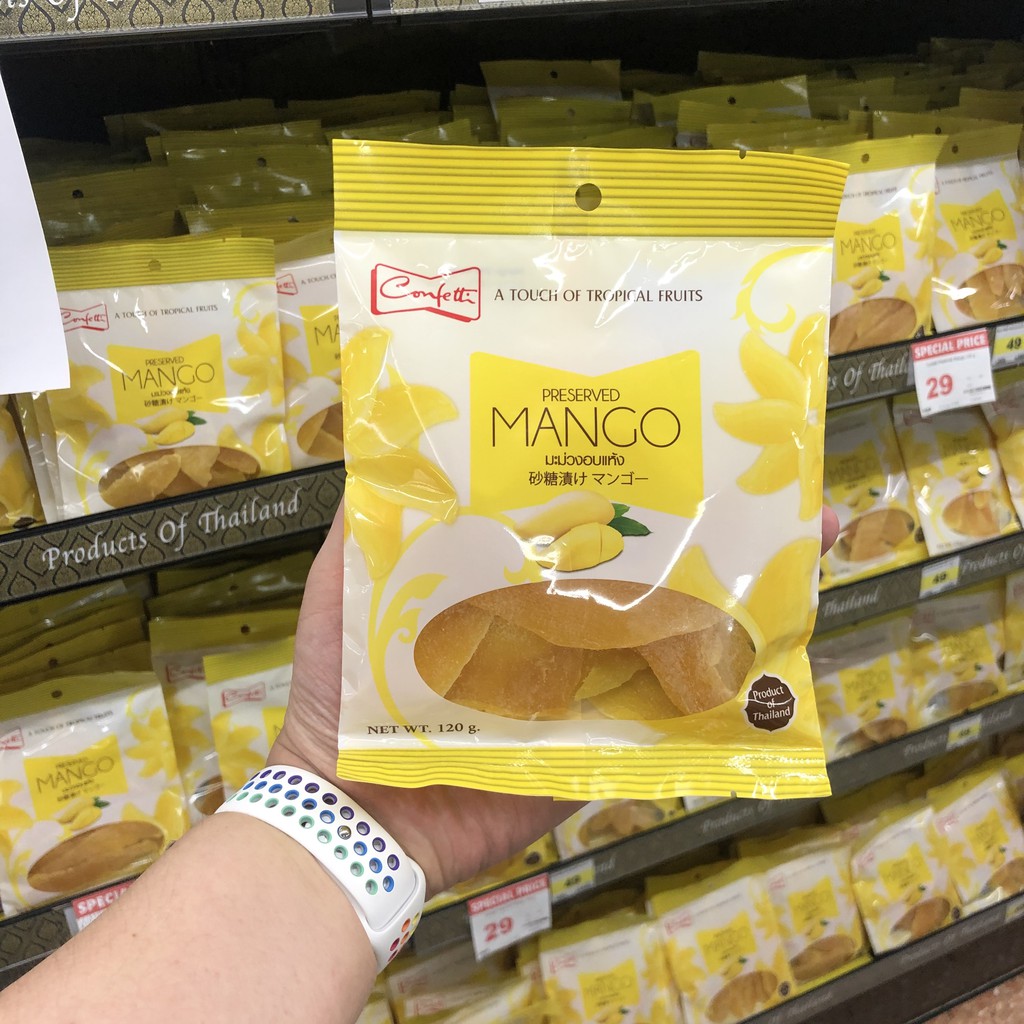 คอนเฟตติ มะม่วง อบแห้ง 120 กรัม