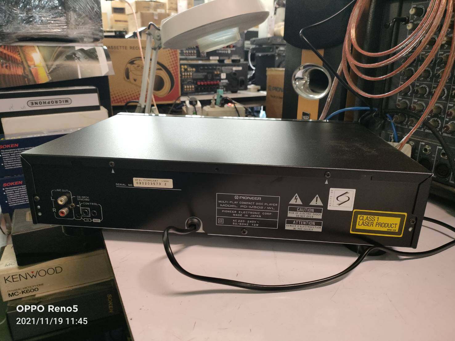 PIONEER PD-M 502 (ส่งฟรี ยกเว้นเขตพิเศษ) MADE IN JAPAN ใส่CD ได้ 6 แผ่น