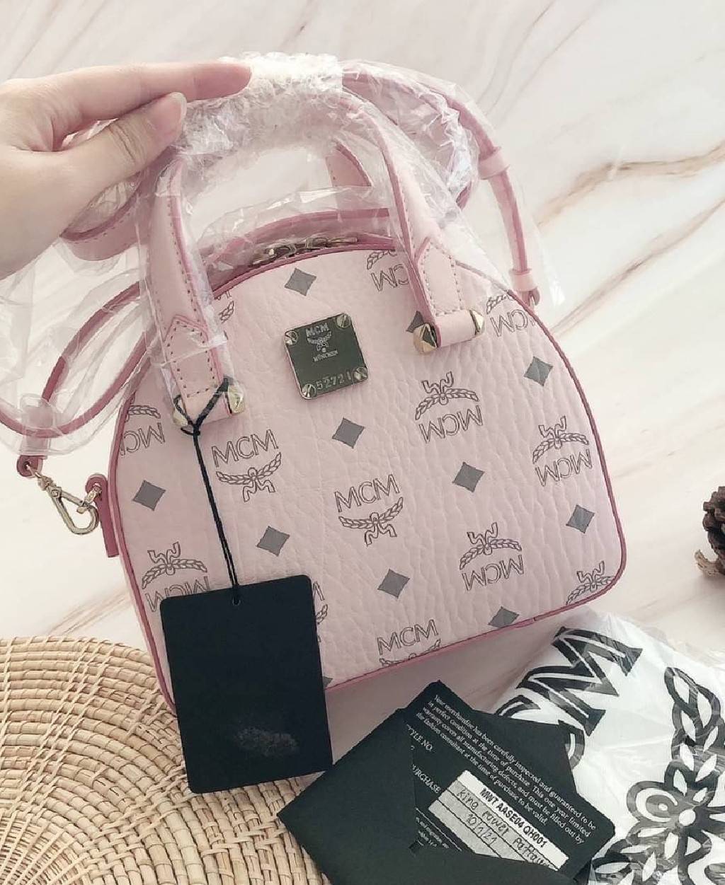 MCM mini half moon