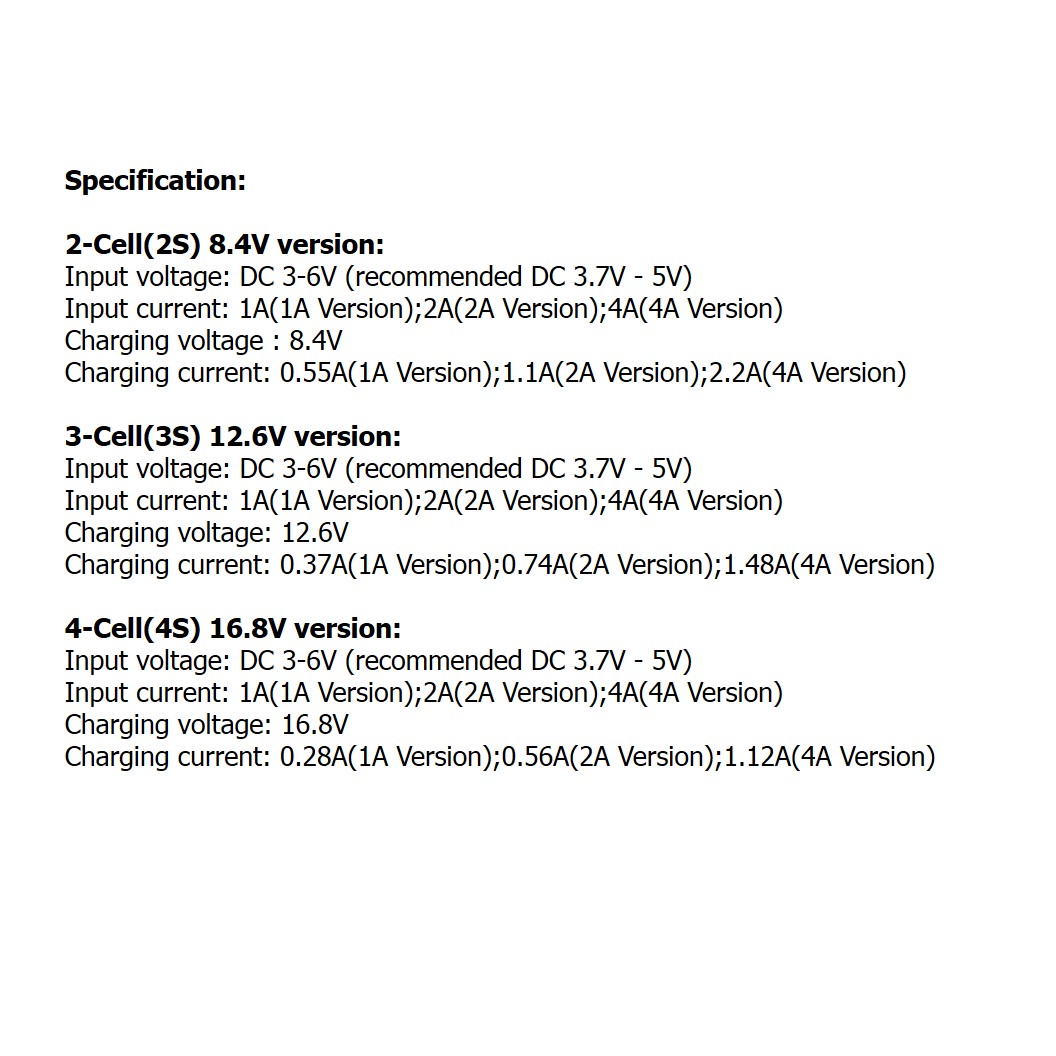 CM620 2S 2A โมดูลชาร์จแบตเตอรี่ Type C Lithium-ion Battery Charging Board USB Type-C แบตเตอรี่ลิเธียม 2-Cell