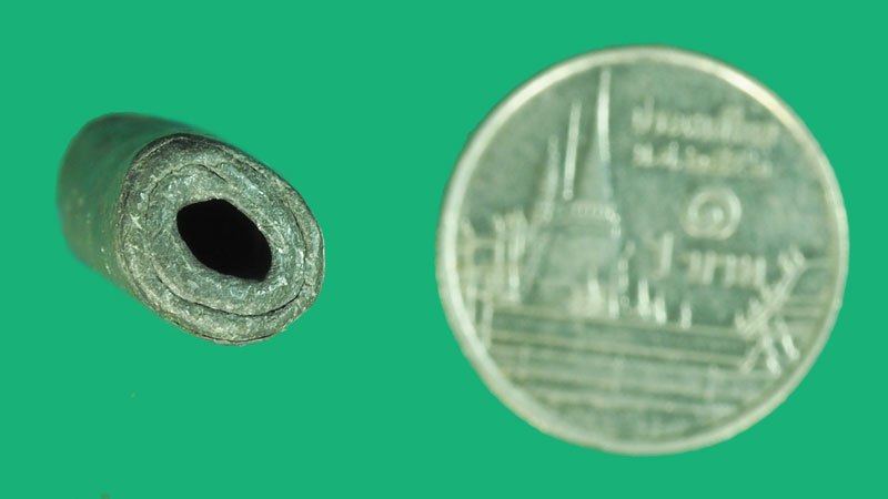 *38107 ตะกรุดตะกั่วทุบ ยุค ก่อนปี พ.ศ. 2500 เก่าไม่ทราบที่และปีสร้าง 12