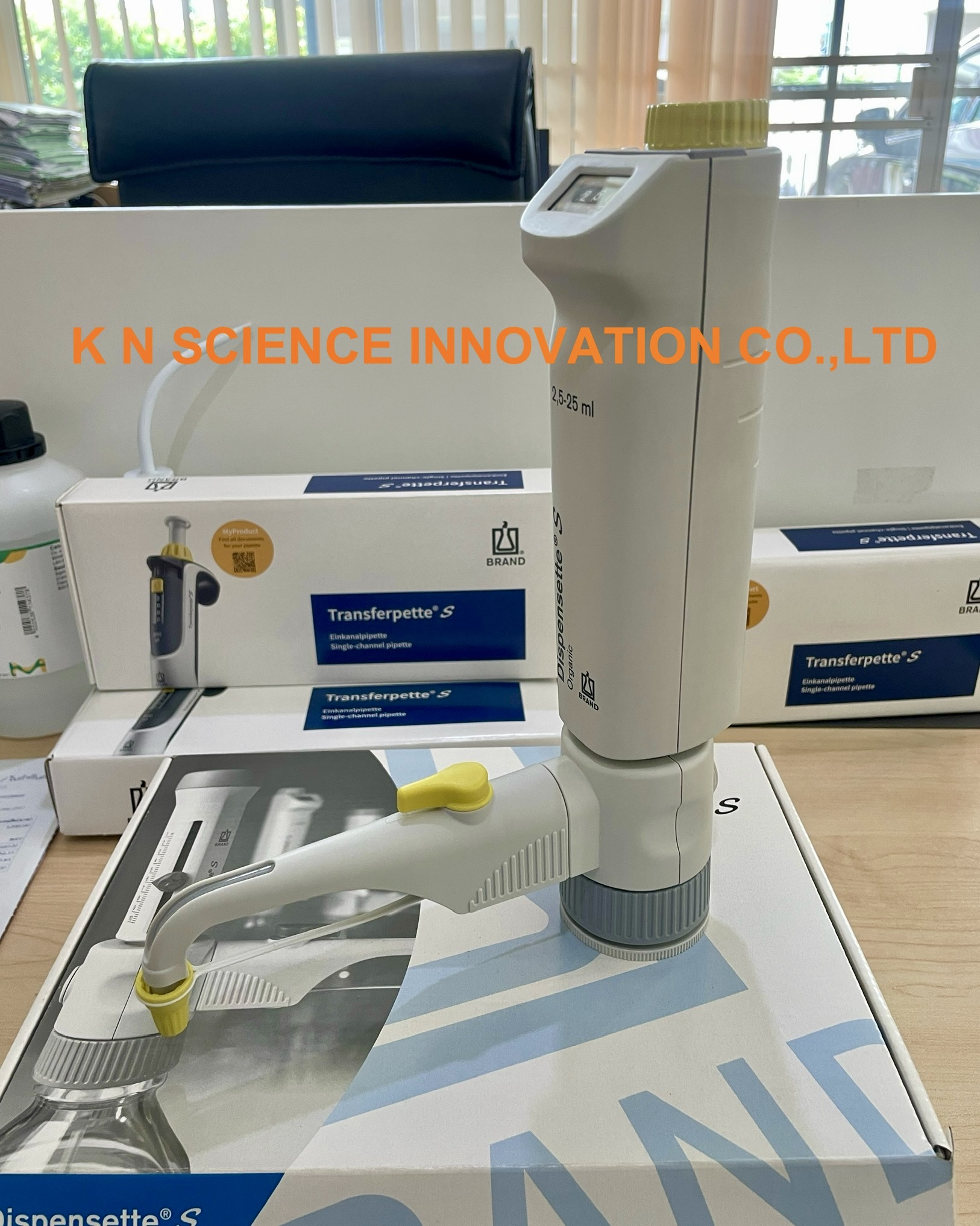 เครื่องดูดจ่ายของเหลว (Bottle-top Dispenser),Dispensette® S Organic, digital,With recirculation valve,ยี่ห้อ BRAND™(สอบถามราคาพิเศษจากพนักงาน) 46303