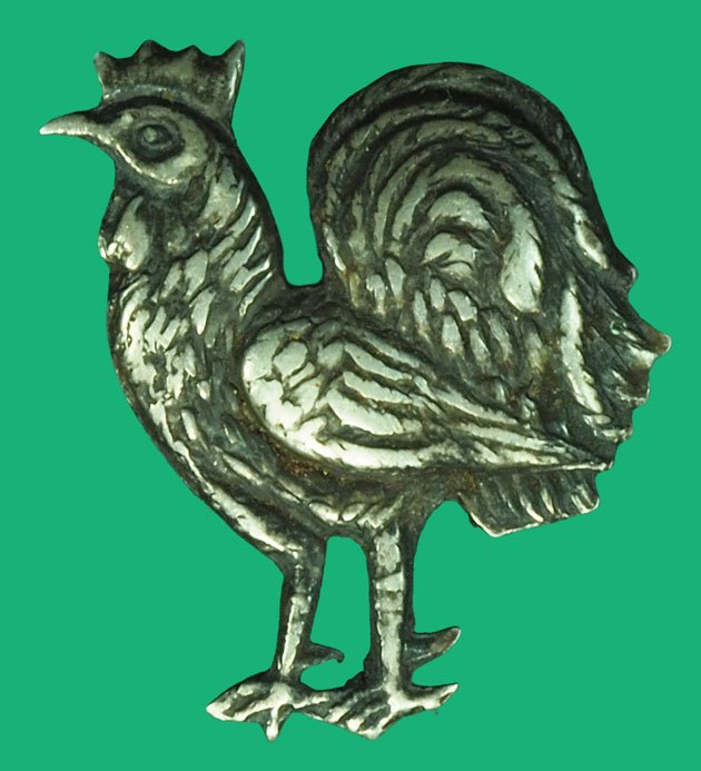 *37456 ไก่ประจำปีเกิด จอมพล ป พิบูลสงคราม ยุคก่อนปี พ.ศ. 2500 เนื้อเงิน 16