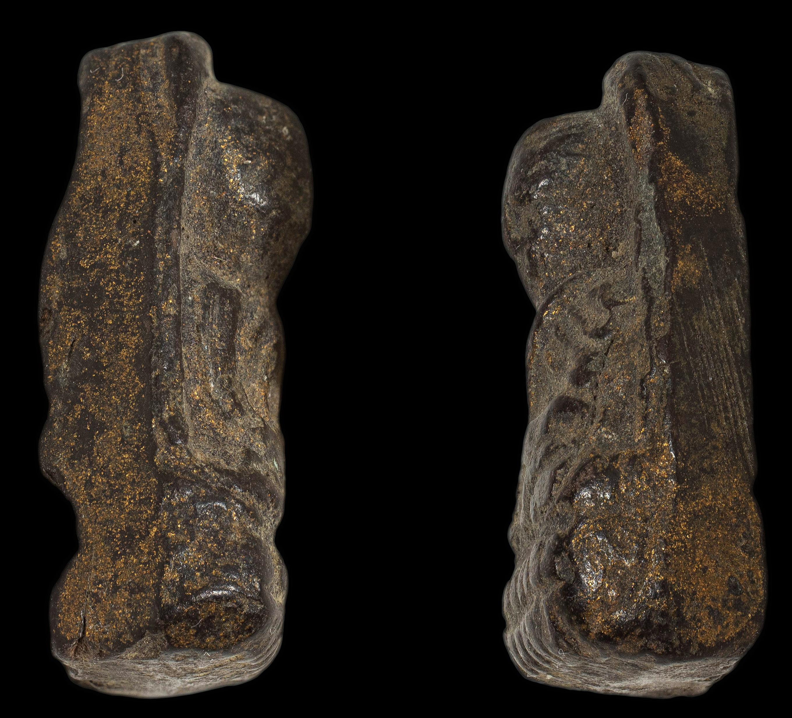 พระหลวงปู่ทวดหลังยันต์ เนื้อผงใบลาน หลวงพ่อทาบ วัดกระบกขึ้นผึ้ง ปี 2505