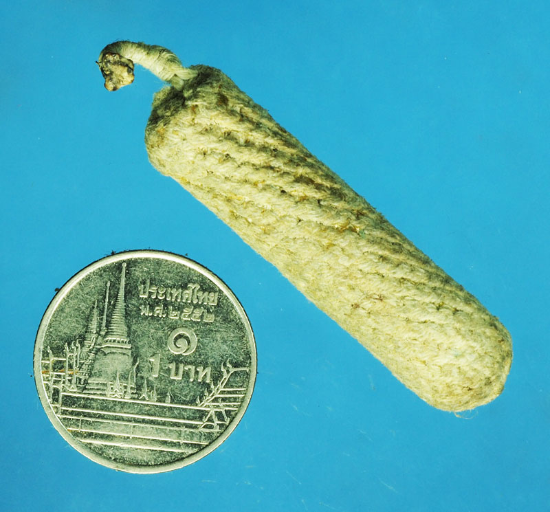 *29509 ตะกรุดถักเชือก พอมีอายุ ไม่ทราบที่และปีสร้าง 12