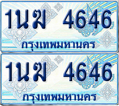 ทะเบียนรถตู้ 4646 รถตู้ป้ายฟ้า 1นฆ 4646 เลขประมูล (1)