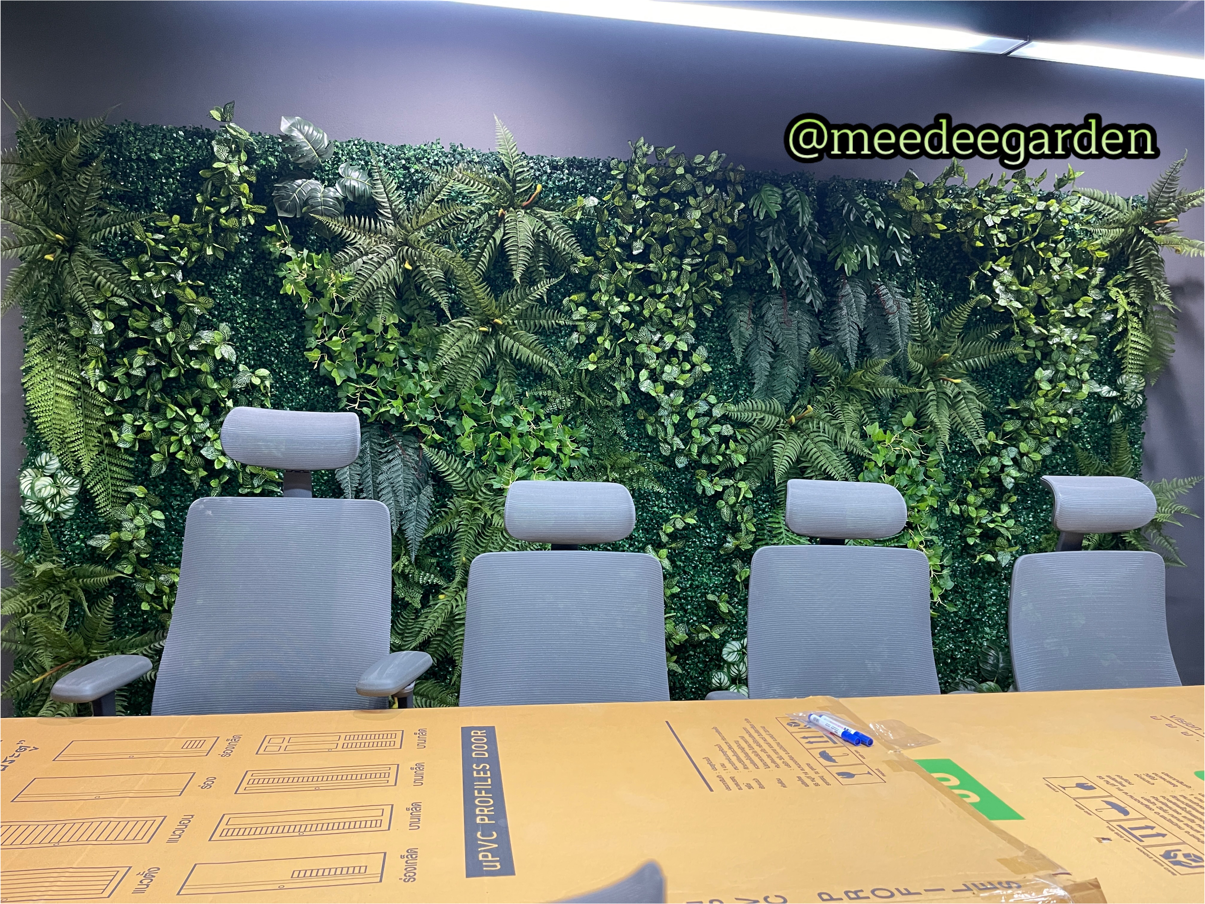 สวนแนวตั้งเทียม Green Wall ผนังต้นไม้เทียม Plant wall สวนแขวนเพดานต้นไม้ปลอม