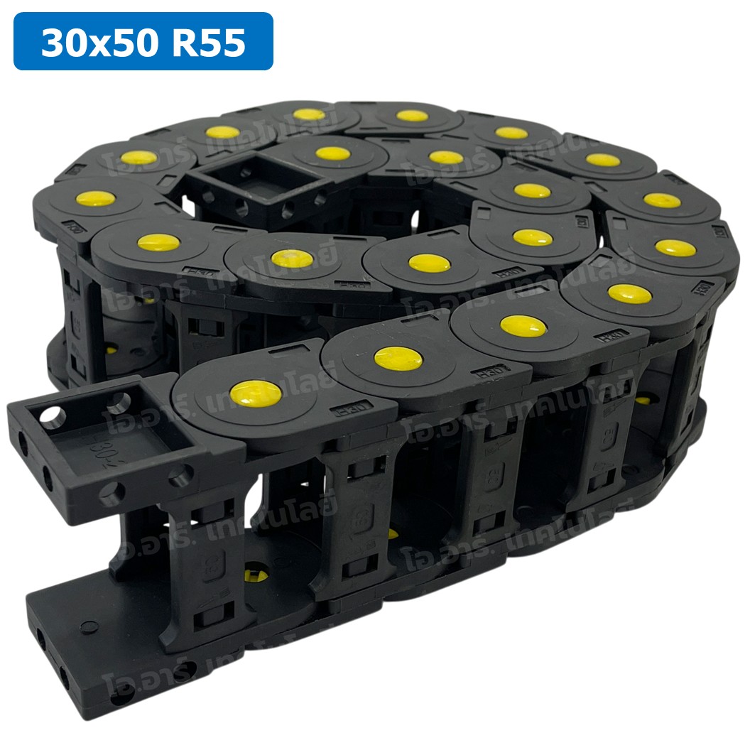 DC-30x50 R55 รางกระดูกงู รางสายไฟ 30x50x1000mm Drag chain engraving machine รางกระดูกงูร้อยสายไฟ Cable Dragchain รางร้อยสายไฟ