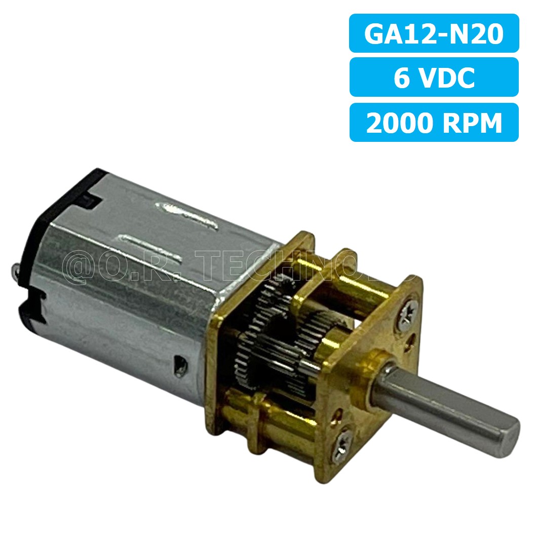 (1ชิ้น) JB273 มอเตอร์ มอเตอร์เกียร์ N20 6VDC 2000RPM Micro Gear Motor DC แกนขนาด 3mm D Shaft มอเตอร์ทดเฟือง GA12-N20 ไมโครมอเตอร์ มอเตอร์ขนาดเล็ก