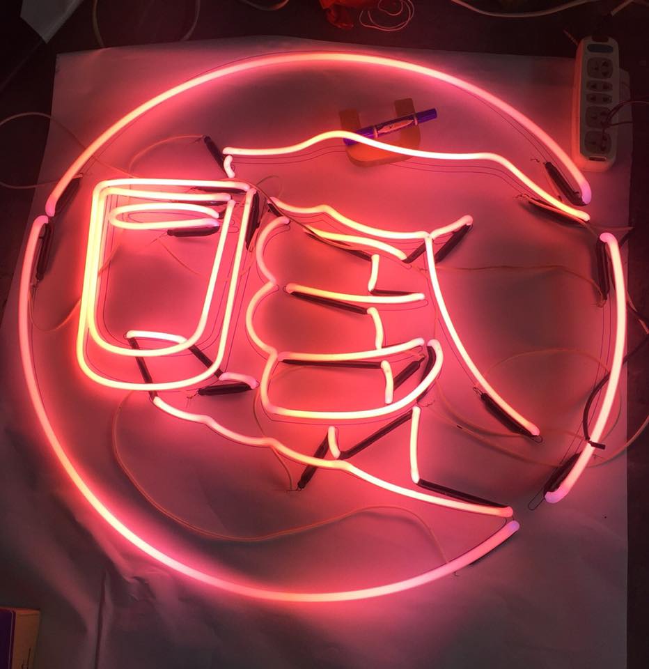 ป้ายไฟนีออนดัดหลอดแก้ววินเทจ