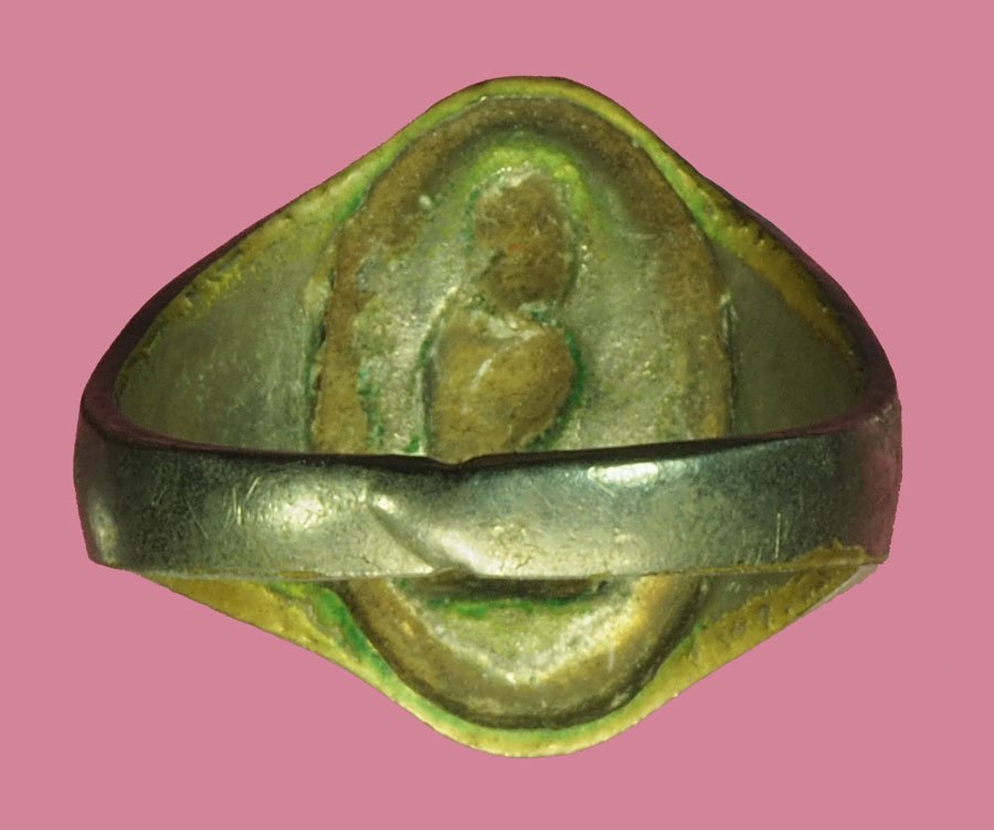 *37841 แหวนนางกวัก หลวพ่อกวย วัดโฆษิตราราม ชัยนาท ชุบนิเกิล 12