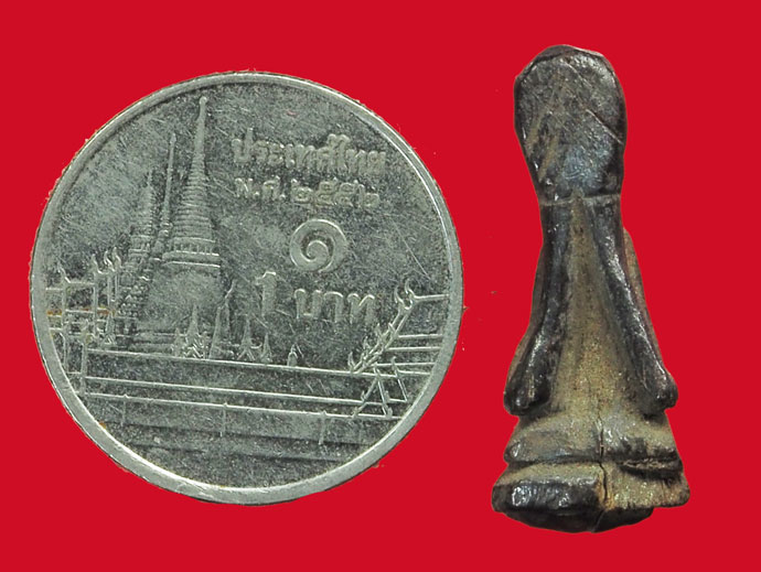 *33953 พระปิดตาไม้แกะเก่า ไม่ทราบที่และปีสร้าง(พิมพ์ชลูดลักษณะศิลปหลวงปู่รอด วัดนายโรง) 6