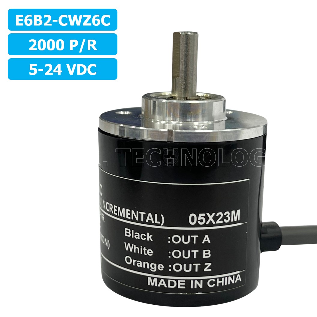 E6B2-CWZ6C 5-24VDC 100/360/600/1000/1024/2000P/R (Pulses/Revolution) โรตารี่เอ็นโค้ดเดอร์ ROTARY ENCODER INCREMENTAL (NPN open collector output)