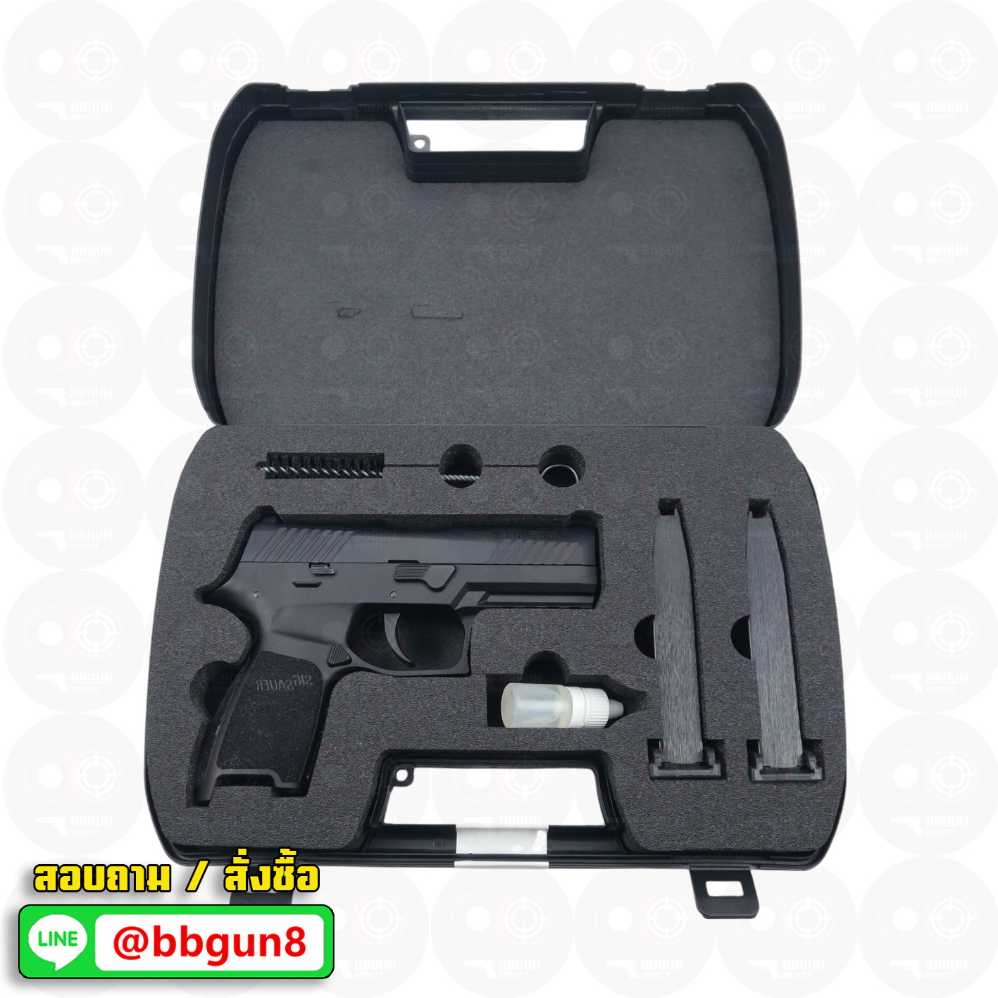 ปืนแบลงค์กัน Ceonic SIG SAUER P320 Compact 9mm. P.A.K blank gun (แถมกล่องใส่ปืน แม็กาซีน 2 อัน แส้ น้ำยาทำความสะอาด)