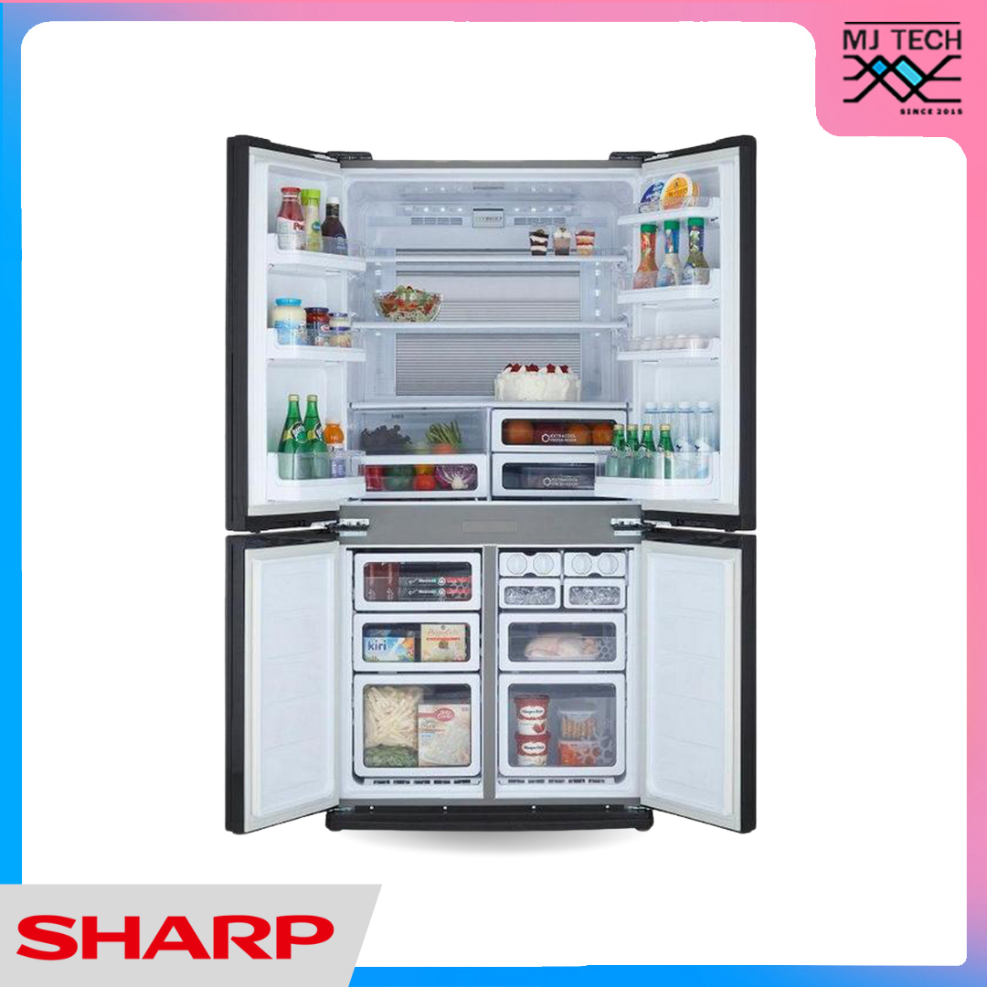 SHARP ตู้เย็น 4 ประตู ระบบ Inverter ขนาด 22.3 คิว รุ่น SJ-FX79T-SL