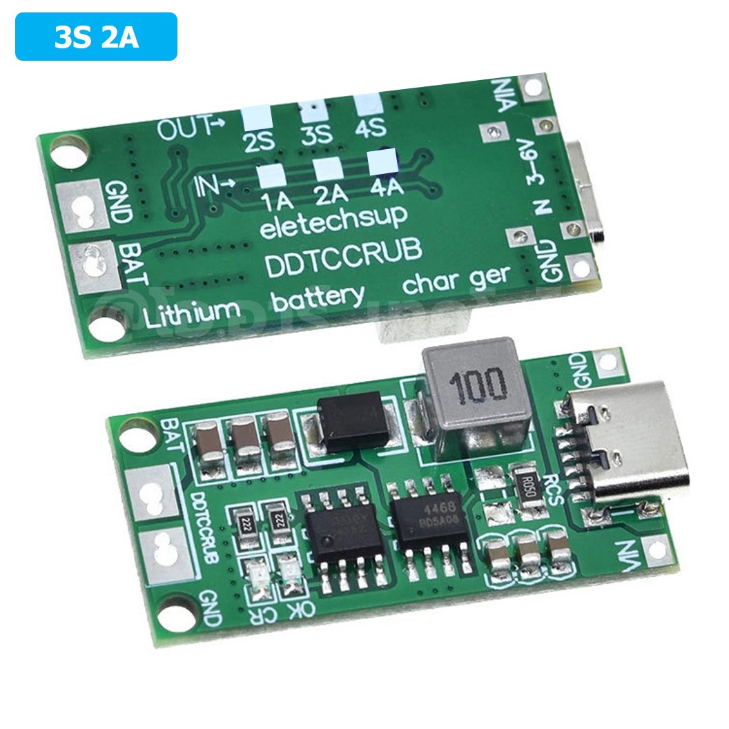 CM630 3S 2A โมดูลชาร์จแบตเตอรี่ Type C Lithium-ion Battery Charging Board USB Type-C แบตเตอรี่ลิเธียม 3-Cell