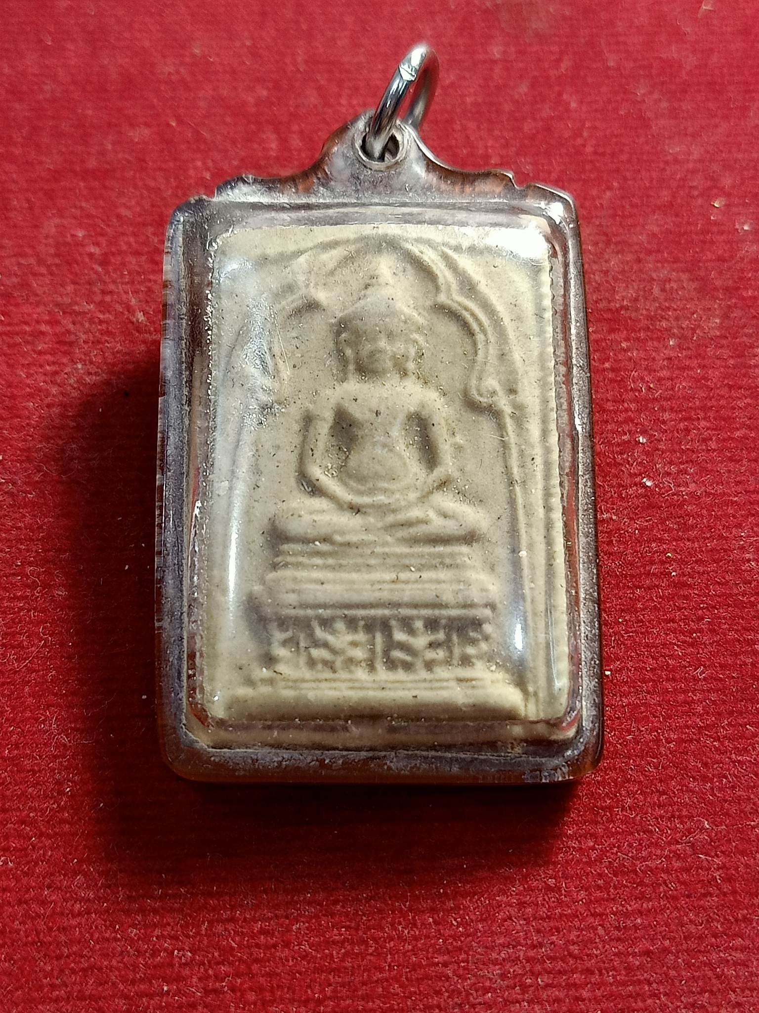 พระสมเด็จสุรินทร์ หลวงปู่ดุลย์ อตุโล วัดบูรพาราม จ.สุรินทร์ เนื้อผง รุ่นแรก ปี 13(SKU-01433)