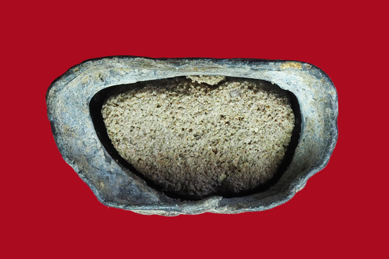 *31475 พระรัตนแก้บน เนื้อชินตะกั่ว ลงทอง 13