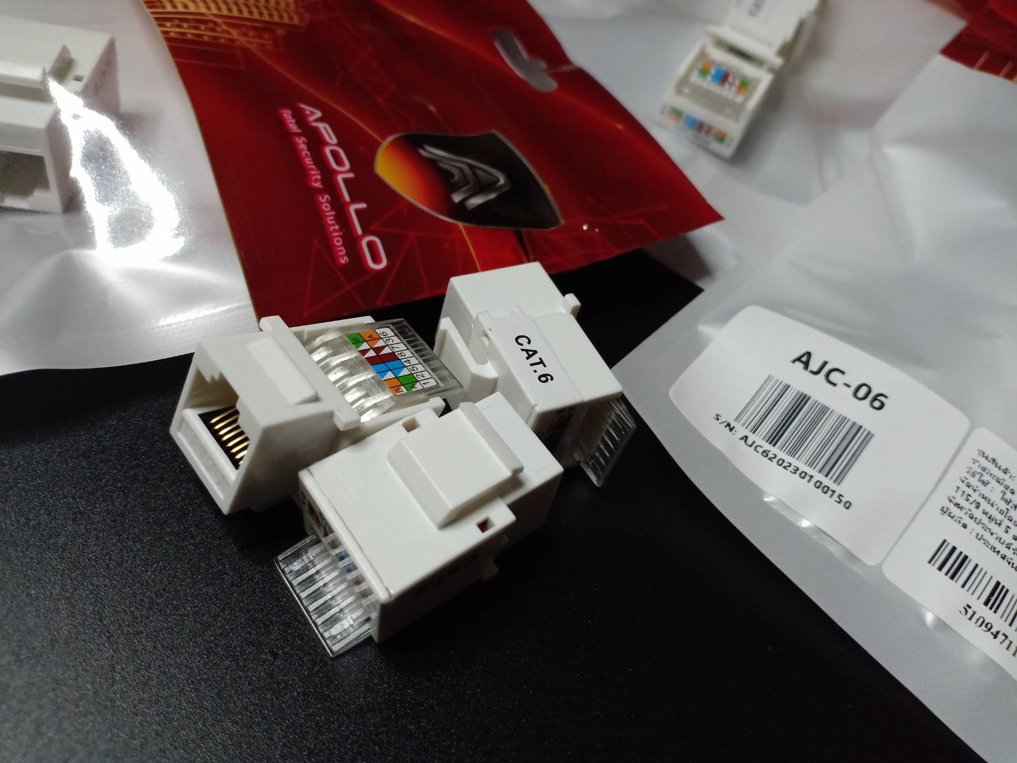 Apollo เต้ารับ RJ45 สำหรับ CAT5,CAT6