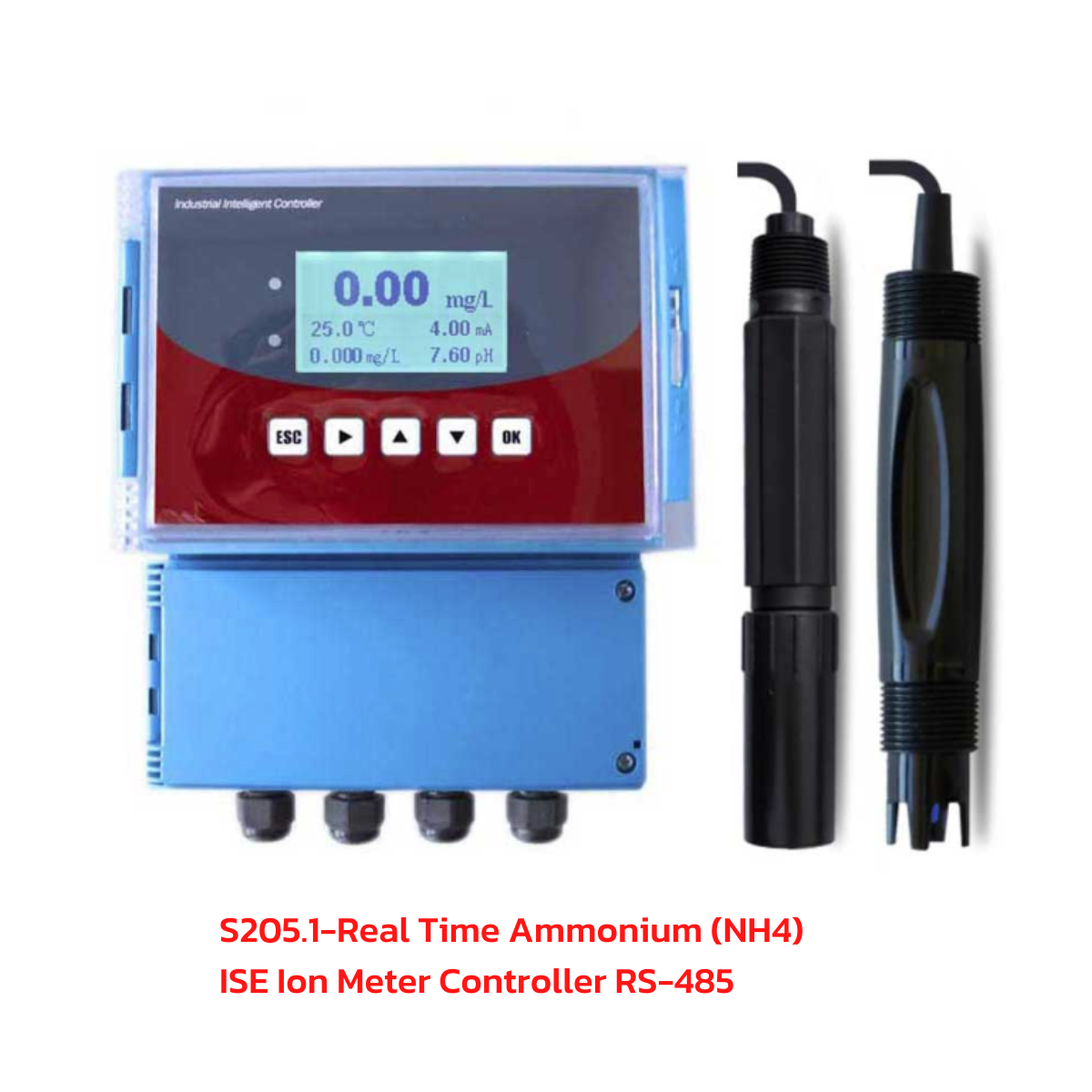 S205.1-Real Time Ammonium (NH4) ISE Ion Meter Controller RS-485