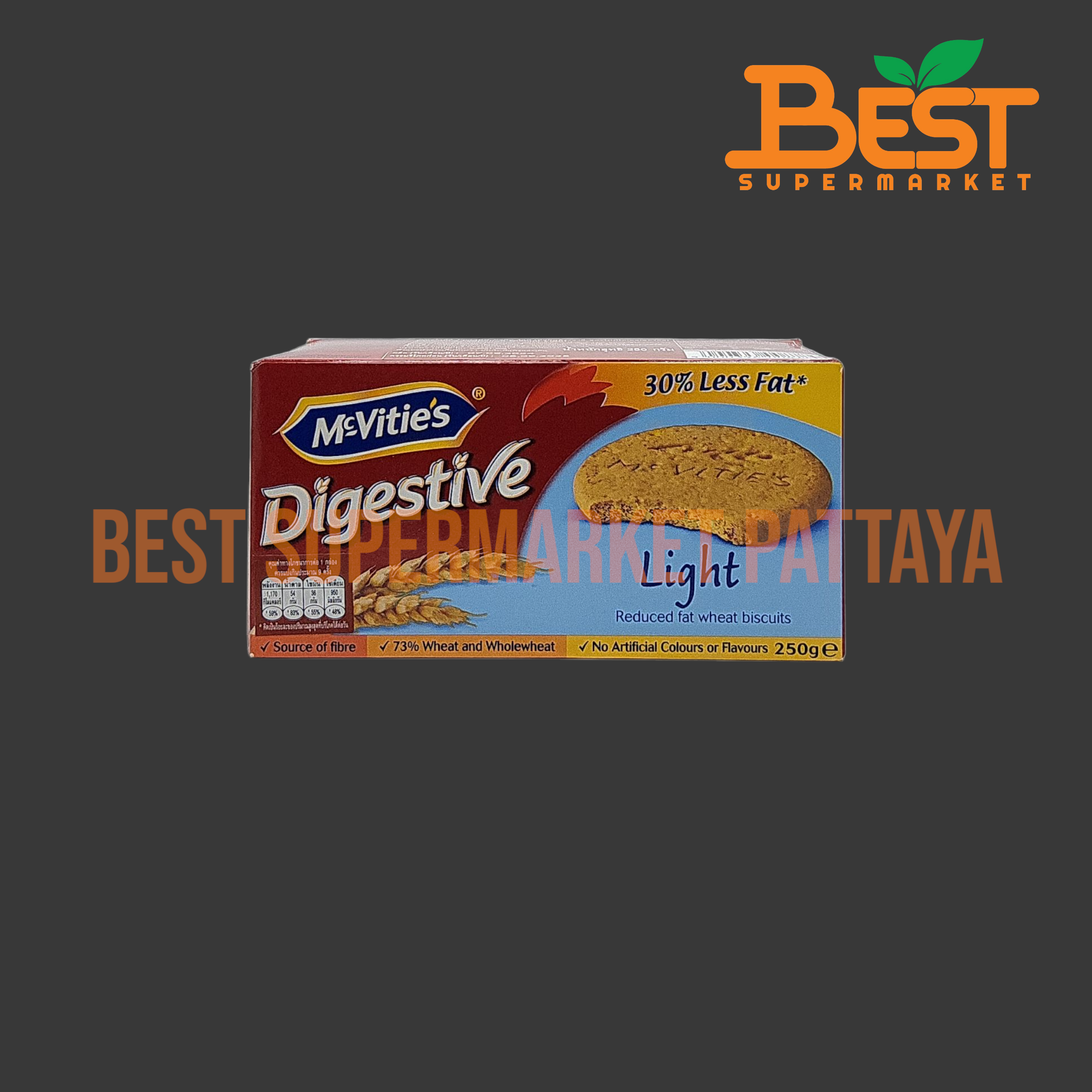 แมคไวตี้ส์ ไดเจสทีฟ บิสกิต 250 กรัม McVitie's Digestive Biscuit 250 g.