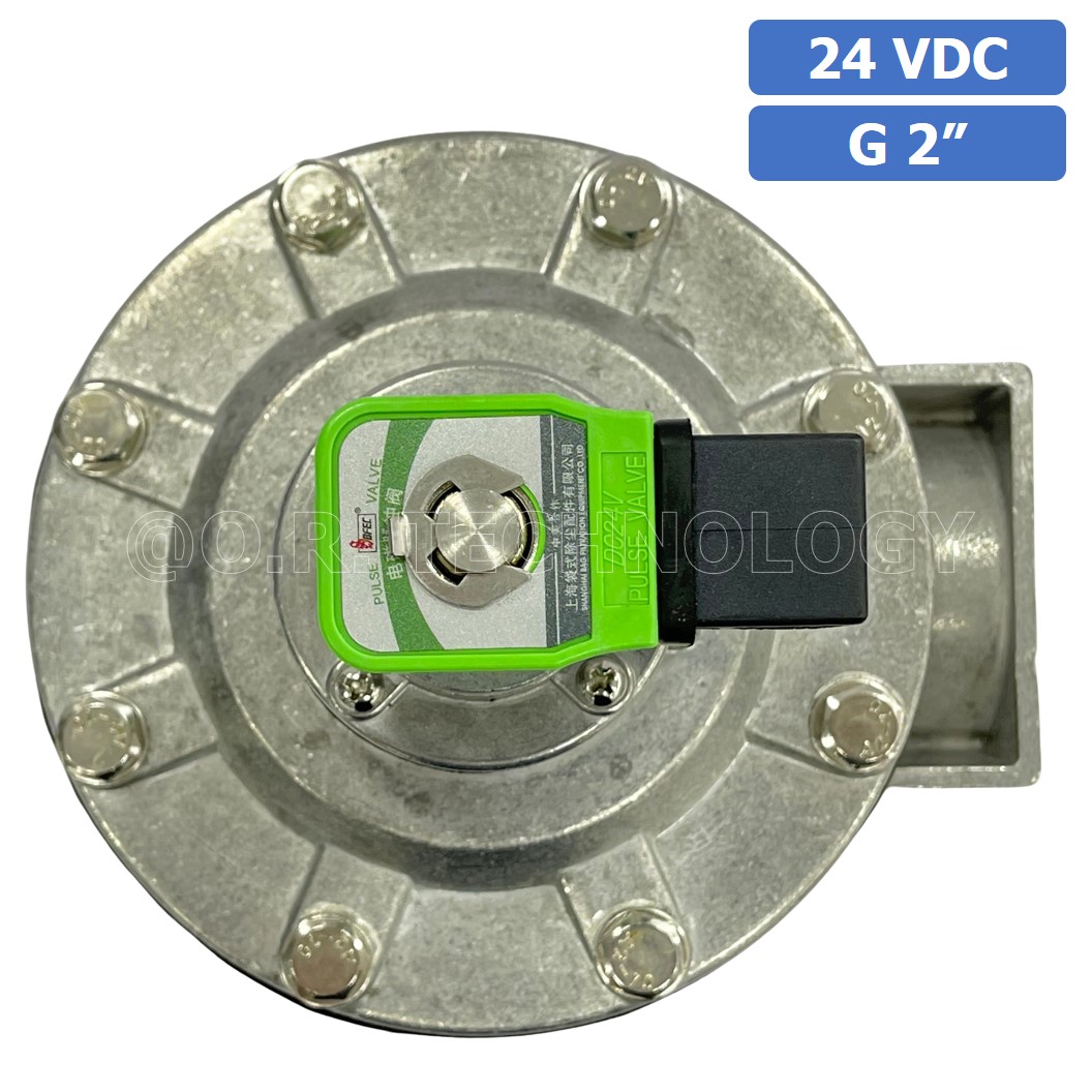 (1ชิ้น) DMF-Z-50 24VDC วาล์วพัลส์ดักฝุ่น อลูมิเนียม 2 Way Right Angle Solenoid Pulse Valve Aluminum Alloy Dust Collector