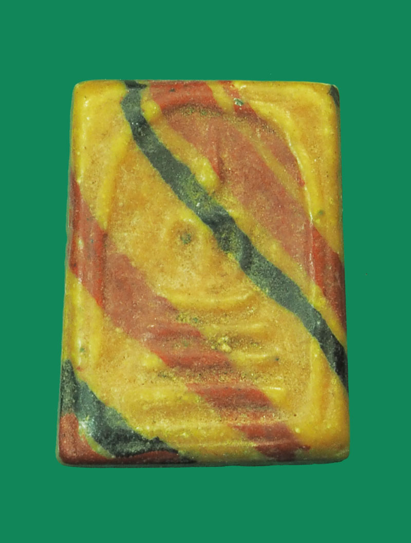 *32285 พระสมเด็จคะแนน สายรุ้ง เนื้อผงน้ำมัน เก่าไม่ทราบที่และปีสร้าง 9