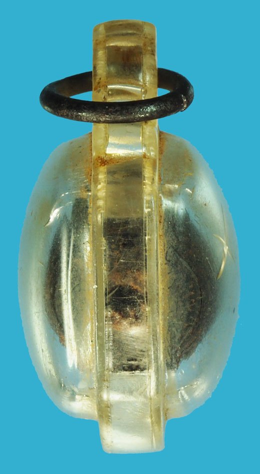 ขายแล้ว*37547 เครื่องรางตะโพนไม้แกะเก่า เลี่ยมพลาสติกเก่า หลายสิบปี ไม่ทราบที่ 12