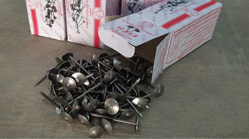 ตะปูตอกสังกะสี ตราหัววัว กล่องแดง/น้ำเงิน/เขียว (ราคารวมแวท) ตะปูตอกสังกะสี ตะปูตอกเมทัลชีท หัวหมวกตอกไม่หลุด