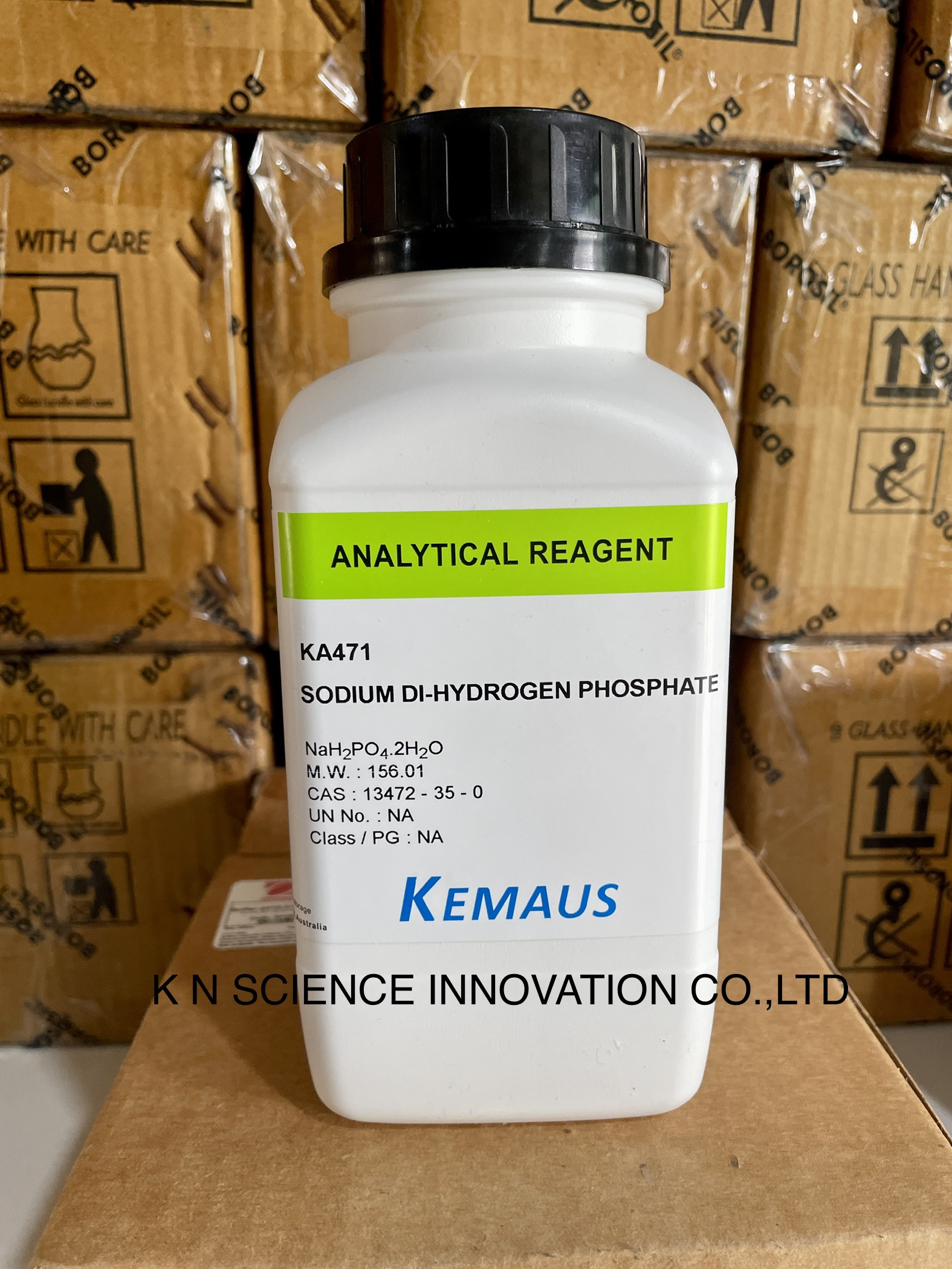 SODIUM DIHYDROGEN Orthophosphate dihydrate AR KemAus 500 GM KA471