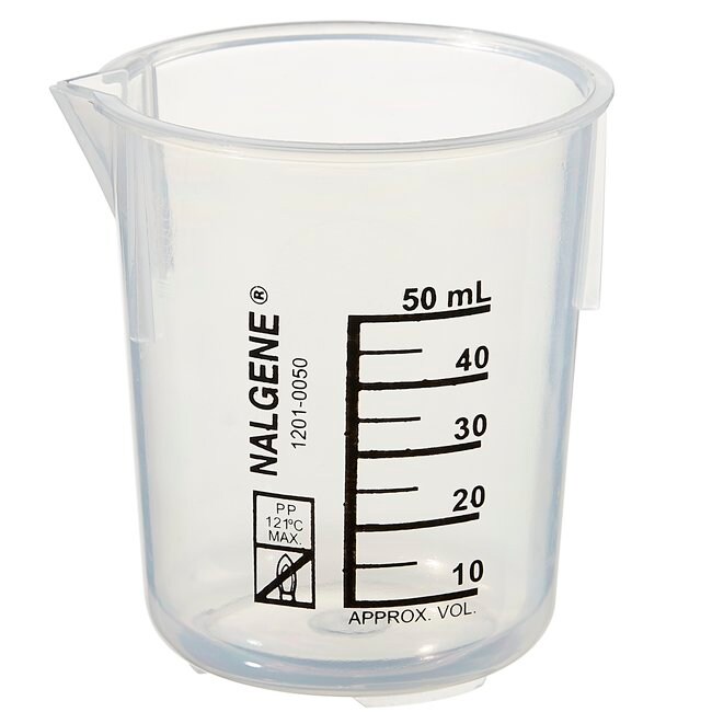 Griffin Low-Form Beaker,Plastic,PP,ยี่ห้อ Nalgene™ 1201