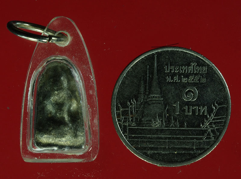 ขายแล้ว*28470 พระแผง 21 ตัดเดี่ยว กรุวัดราชบูรณะ เนิ้อชินเงิน เลี่ยมพลาสติก 13