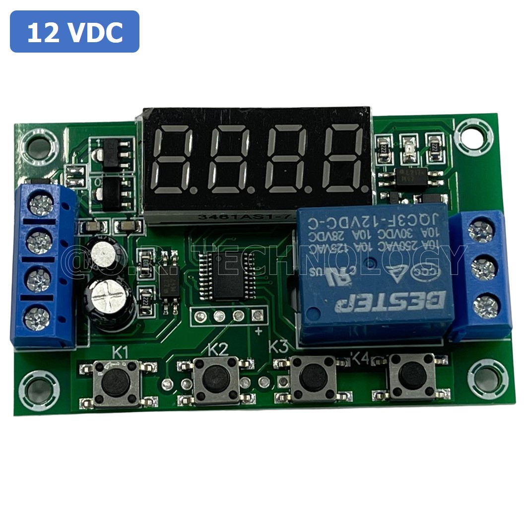 (1ชิ้น) BA295 12VDC 1 Channel Relay Module Delay Timer Control Switch Board YYC-2S โมดูลตั้งเวลา โมดูลปรับเวลา