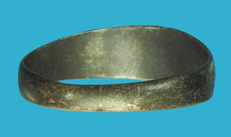 ขายแล้ว*36204 แหวนเงินลงยา เก่ามีอายุ ไม่ทราบที่ สภาพใช้ 12