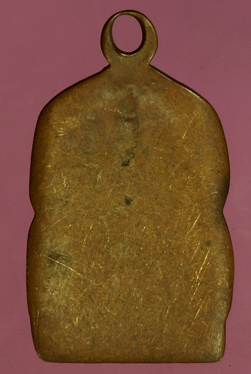 *27584 เหรียญรูปเหมือน ไม่ทราบอาจารย์ เนื้อทองแดงสภาพใช้ 3