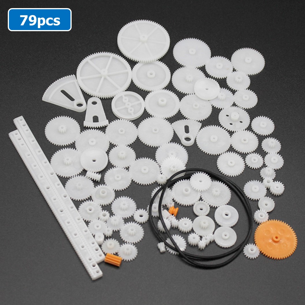 GG-079 ชุดเฟือง เฟืองพลาสติก เฟืองมอเตอร์ 79ชิ้น 79 Kinds of Plastic Gears pack motor DIY Robot accessories