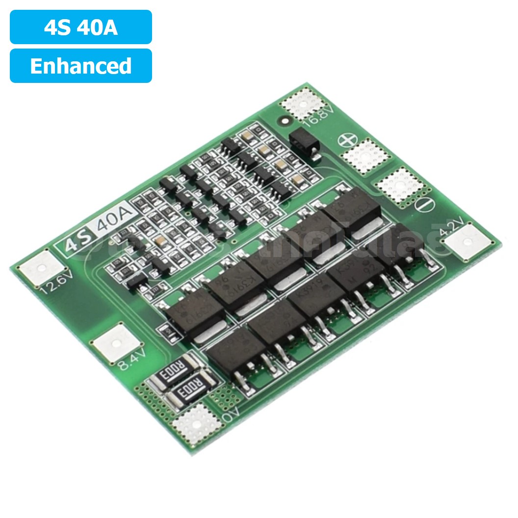 CM642 4S 40A Enhanced โมดูลชาร์จแบตเตอรี่ BMS 4-Series 40A 18650 Lithium Battery Protection Module แบตลิเธียม