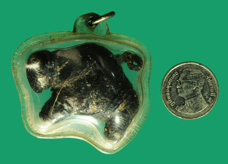 ขายแล้ว*35365 วัวธนูลงรักถักเชือกเลี่ยมพลาสติกเก่า ไม่ทราบที่และปีสร้า่ง 12