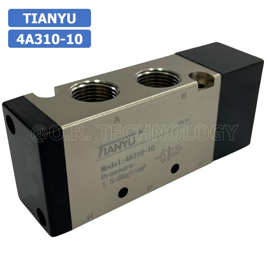 (1ชิ้น) 4A310-10 วาล์วควบคุมด้วยลม 1 ข้าง 5/2 Single Air Control Valve Pneumatic TIANYU