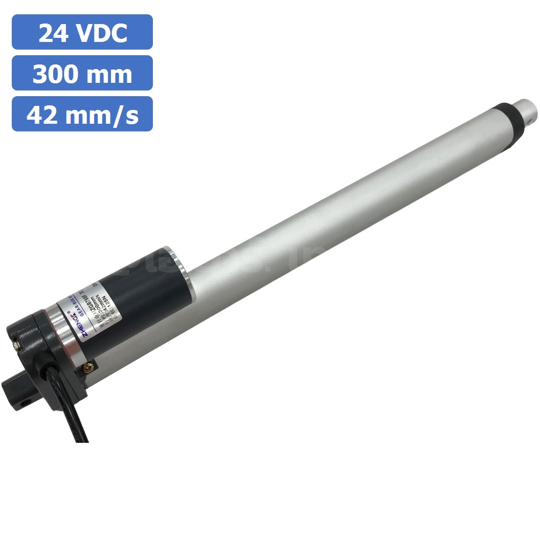 ZGB758 มอเตอร์ก้านชัก ระยะชัก 300mm 42mm/s 24VDC 125N Electric Linear Actuator Putter DC Stroke Length 300mm ZHENGKE พัตเตอร์ไฟฟ้า