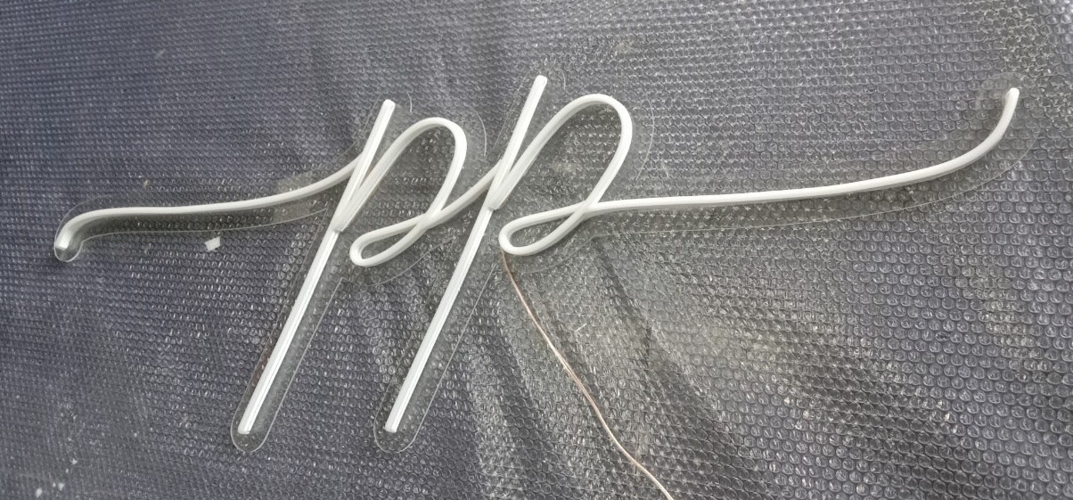 ป้ายไฟนีออนดัดled flex ขนาด 120 x 40 cm