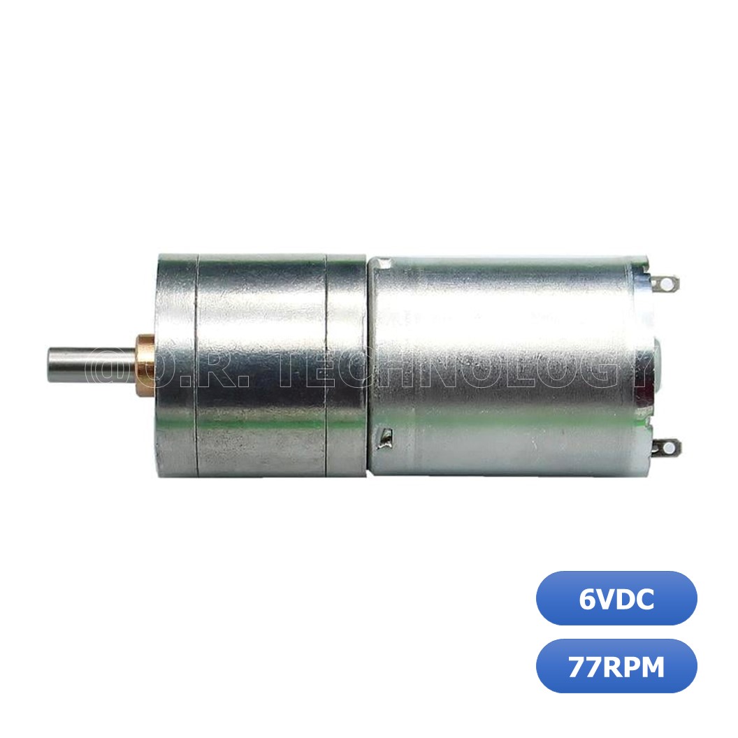 (1ชิ้น) ND018 มอเตอร์เกียร์ 25GA-370 6V DC Gear Motor 77rpm/min