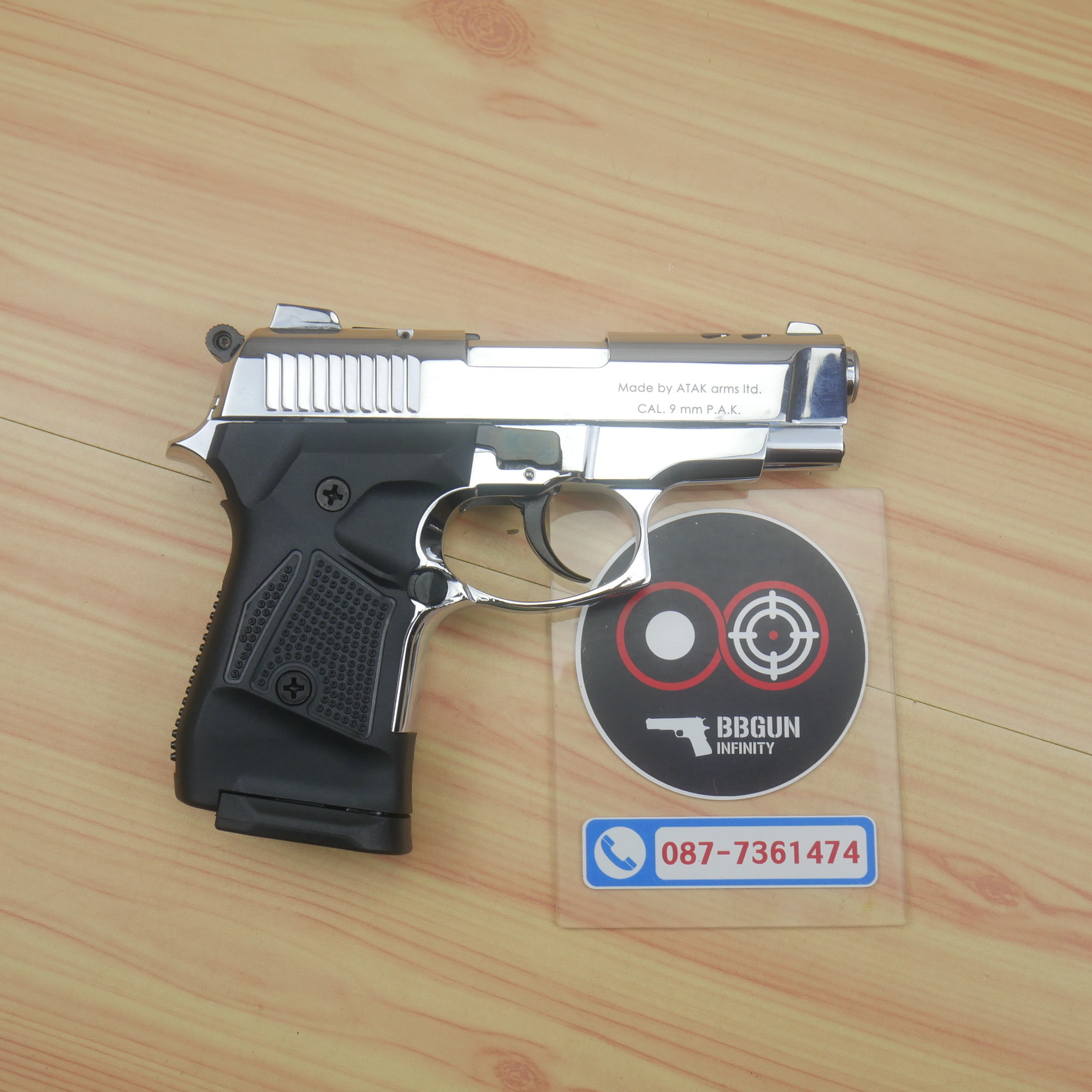 แบลงค์กัน EU Zoraki 2914-T Parlakkrom เงินเงา BLANKGUN