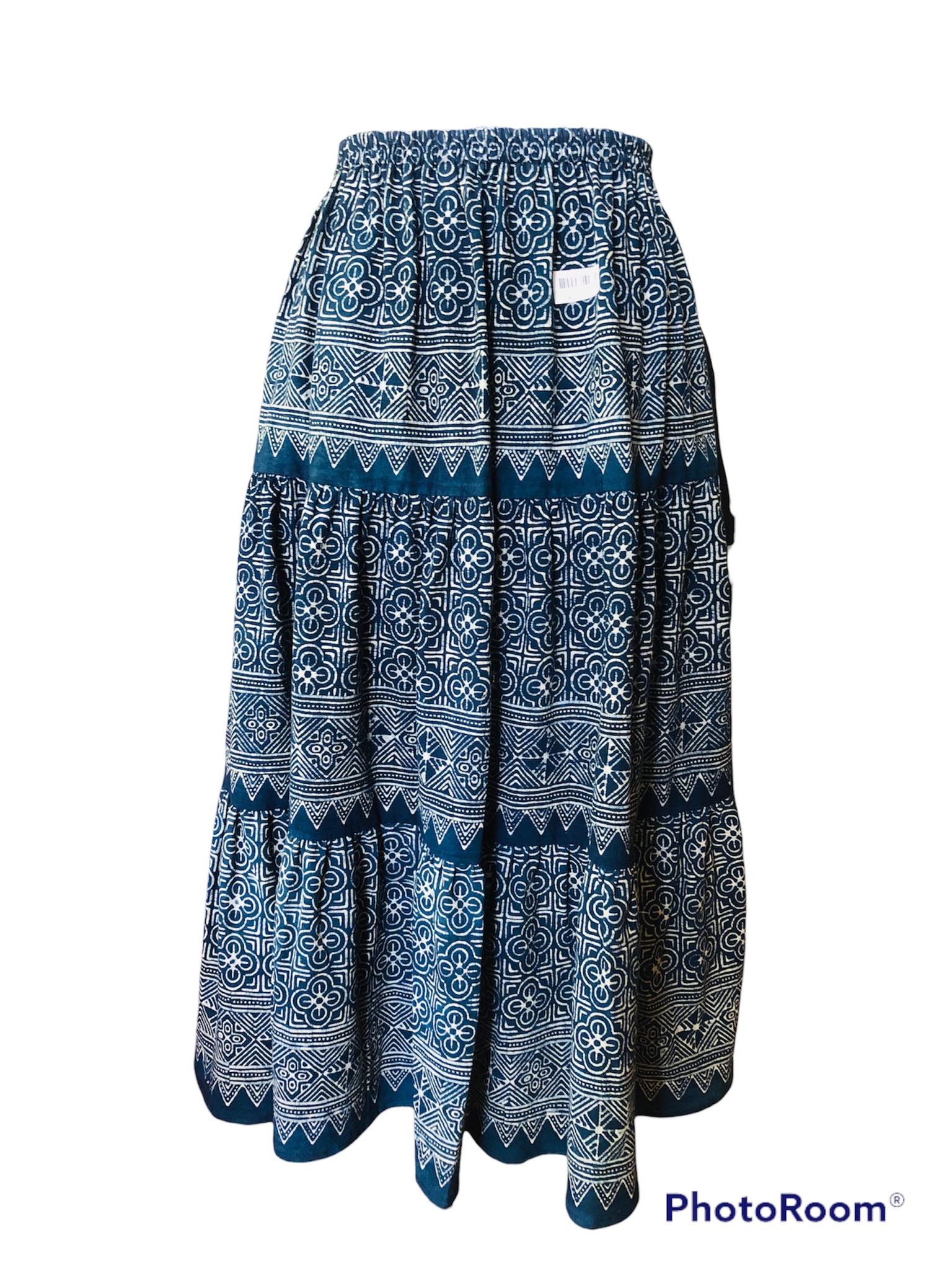 กระโปรงผ้าฝ้าย งานเขียนเทียน #ฟาร์มเห็ดบ้านหัวน้ำ