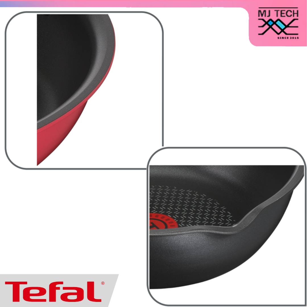 Tefal กระทะก้นลึก Cook Healthy ขนาด 28 ซม. ขอบ 2 หยัก รุ่น G1348695